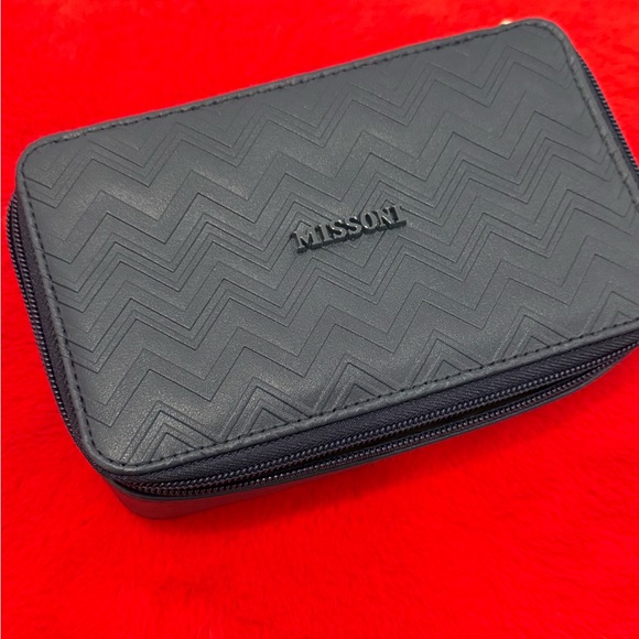 Missoni Navy Blue Men's Travel Zip Case
